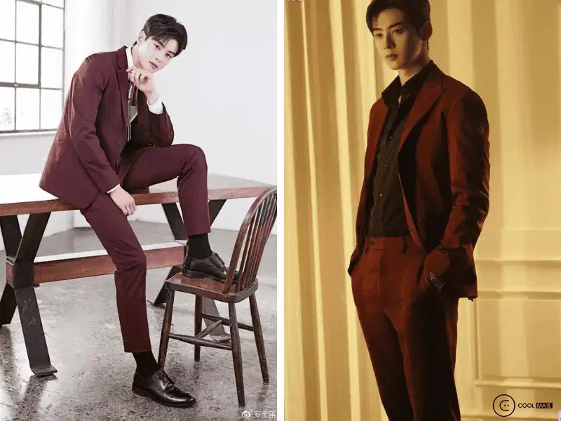 Bộ suit đỏ đất cổ điển và cá tính cho nam công sở