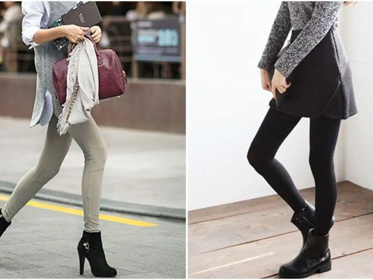 Chọn quần legging phù hợp để phối cùng giày boot Chọn quần legging phù hợp để phối cùng giày boot