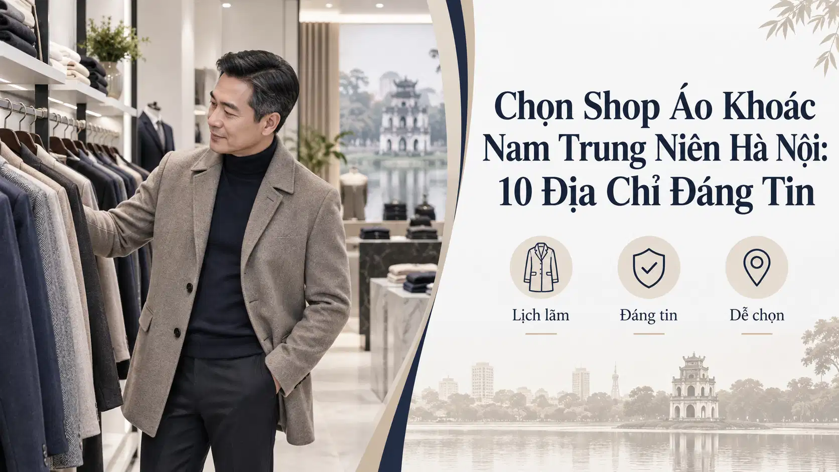 Chọn Shop Áo Khoác Nam Trung Niên Hà Nội: 10 Địa Chỉ Đáng Tin