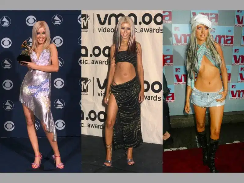 Christina Aguilera với phong cách nổi loạn đầu thập niên 2000