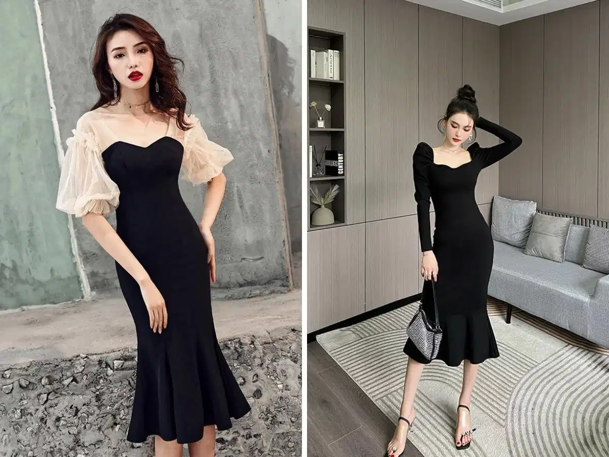 Váy đuôi cá cần có độ ôm và độ xòe phù hợp để dễ di chuyển Váy đuôi cá cần có độ ôm và độ xòe phù hợp để dễ di chuyển