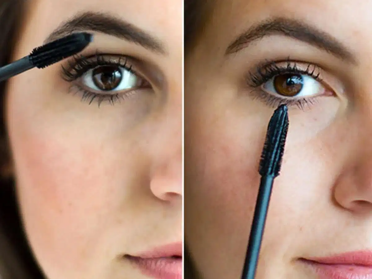 Chuốt mascara ở khóe mắt và mi dưới Chuốt mascara ở khóe mắt và mi dưới