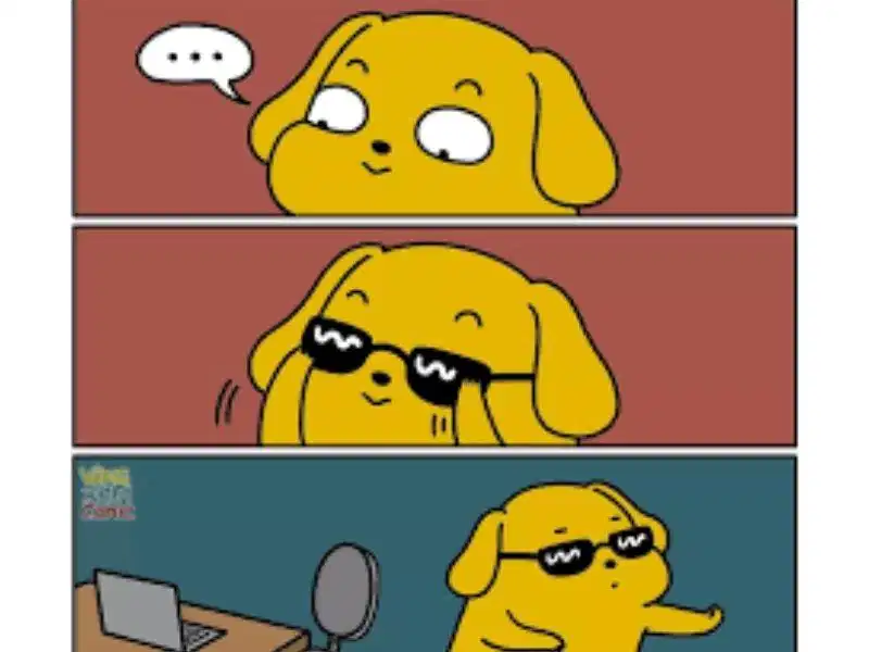 Hình ảnh comic strip cổ vũ tinh thần tích cực