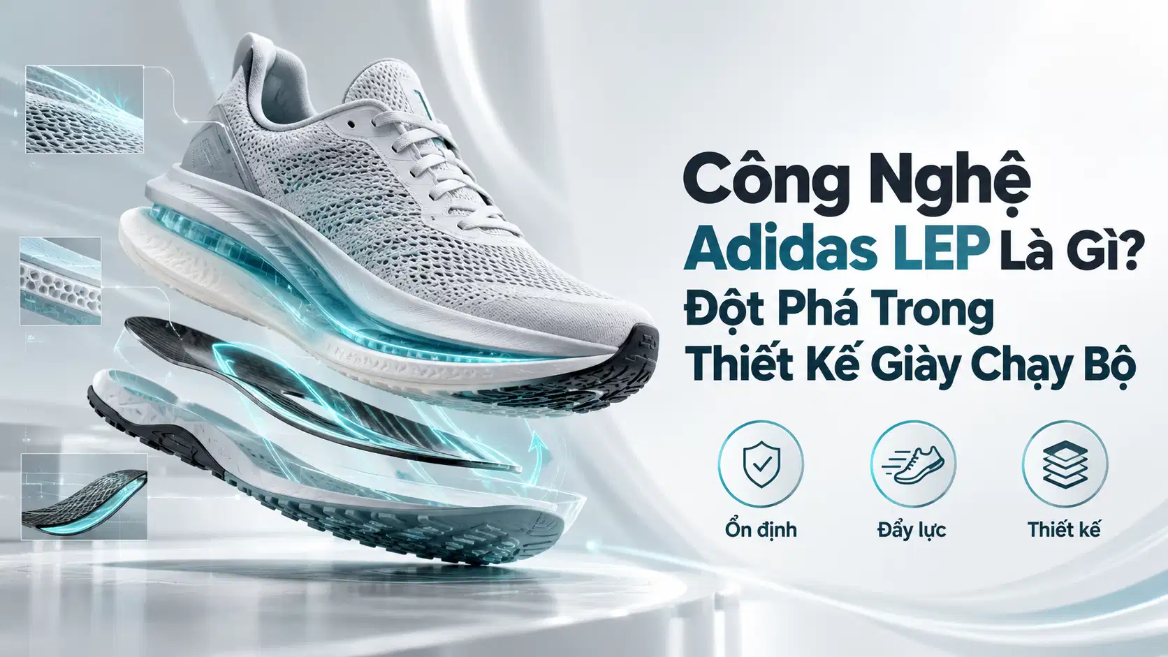 Công Nghệ Adidas LEP Là Gì? Đột Phá Trong Thiết Kế Giày Chạy Bộ