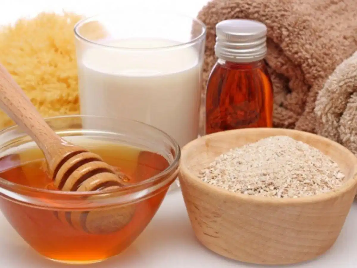 Công thức tắm với bột đậu đỏ và mật ong
