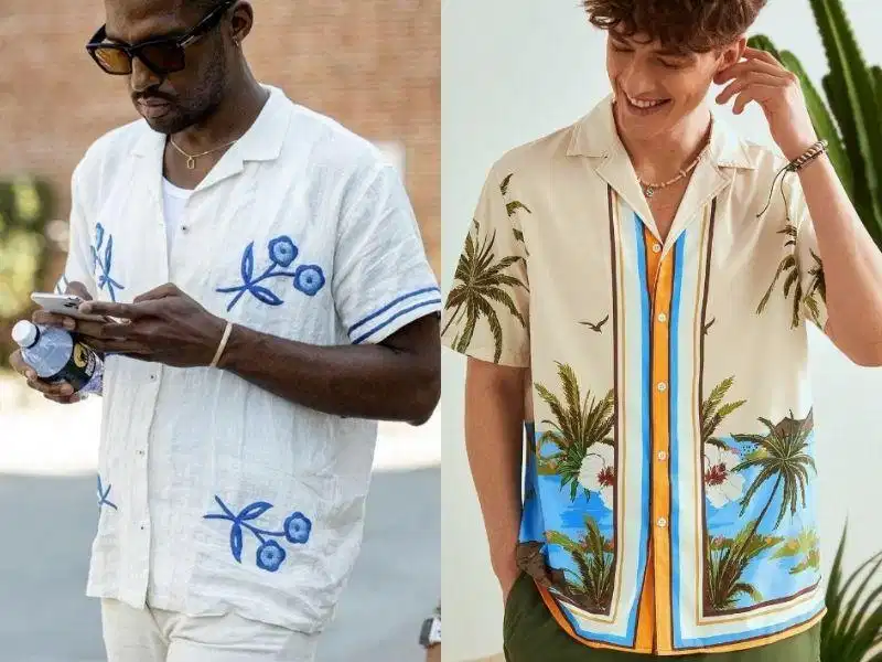Phối phụ kiện kính râm và đồng hồ cùng áo sơ mi Cuban nam