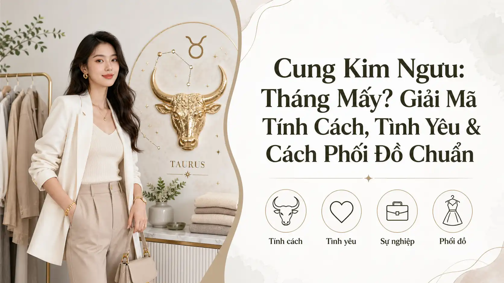 Cung Kim Ngưu: Tháng Mấy, Tính Cách, Tình Yêu & Phối Đồ