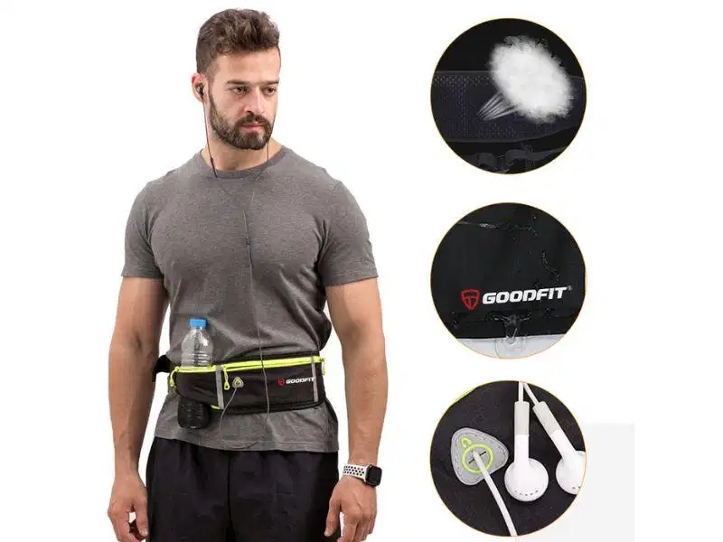 Đai chạy bộ Goodfit Đai đeo hông chạy bộ Goodfit kèm hộc đựng bình nước