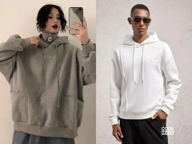Áo hoodie phong cách thể thao kết hợp phụ kiện kính râm