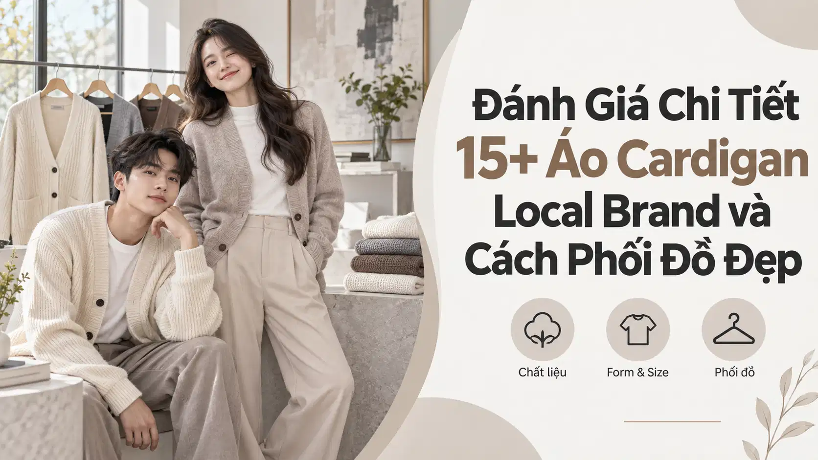 Đánh Giá Chi Tiết 15+ Áo Cardigan Local Brand và Cách Phối Đồ Đẹp