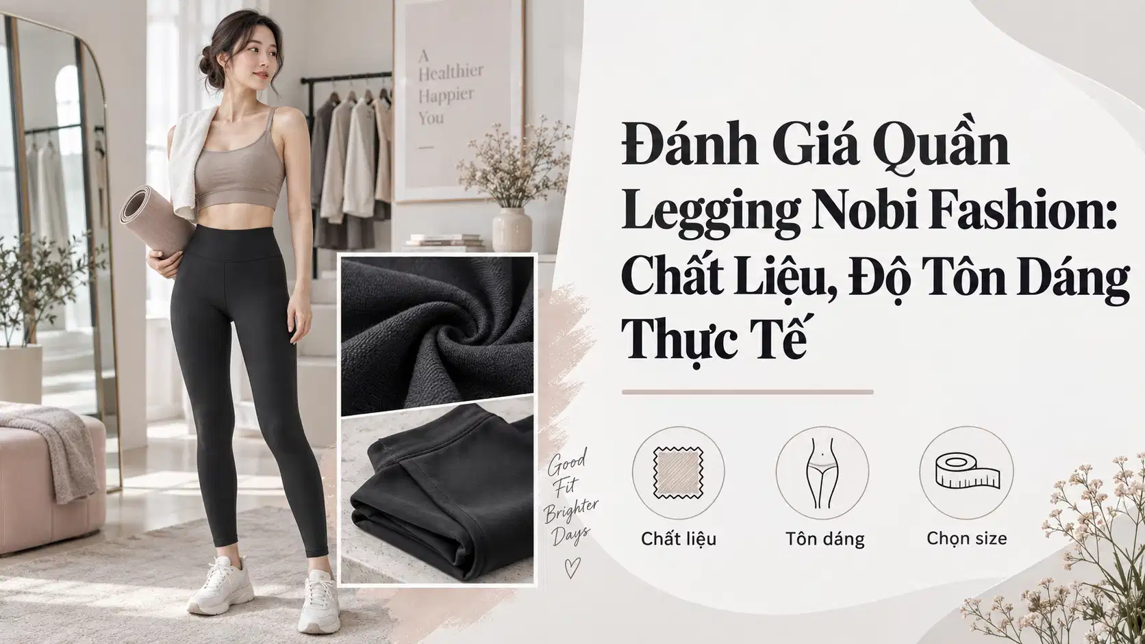 Đánh Giá Quần Legging Nobi Fashion: Chất Liệu, Độ Tôn Dáng Thực Tế
