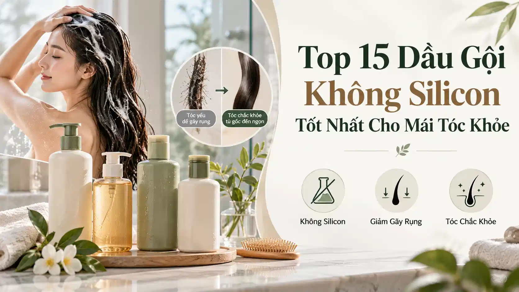 Top 15 Dầu Gội Không Silicon Tốt Nhất Cho Mái Tóc Khỏe
