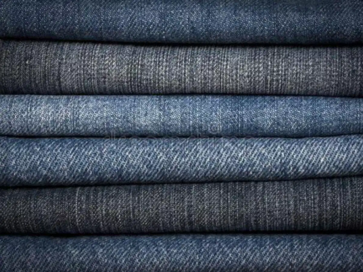 Vải denim dệt chéo dùng để may quần jean