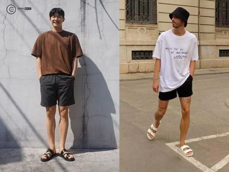 Áo phông oversize phối quần short năng động khi dạo phố Đà Nẵng Áo phông oversize phối quần short năng động khi dạo phố Đà Nẵng