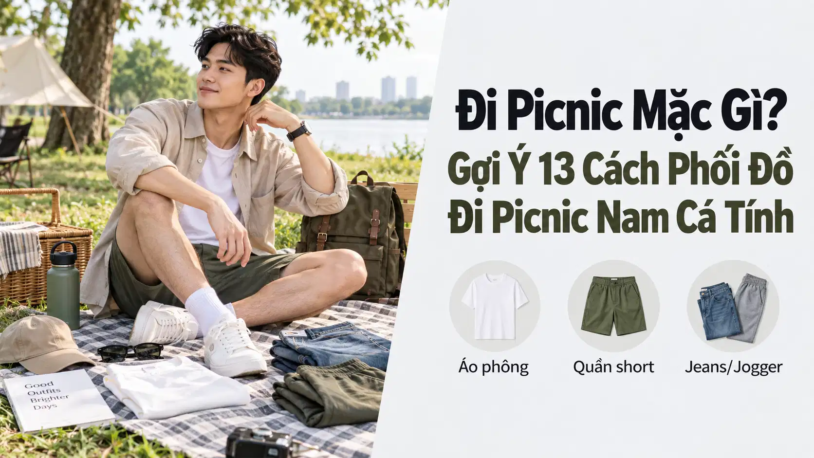 Đi Picnic Mặc Gì? Gợi Ý 13 Cách Phối Đồ Đi Picnic Nam Cá Tính
