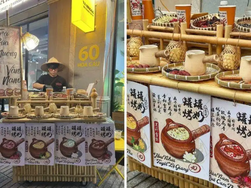 Yanningg Hoa Cau Phú Nhuận Ấm trà sữa Vân Nam pha theo công thức truyền thống tại Yanningg Phú Nhuận