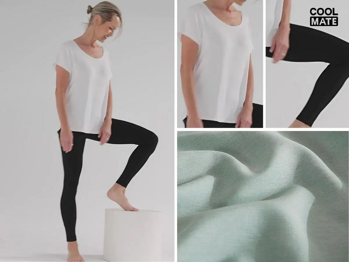 Đồ yoga vải bamboo thư thái Đồ yoga từ vải sợi tre tạo cảm giác thư thái tự nhiên