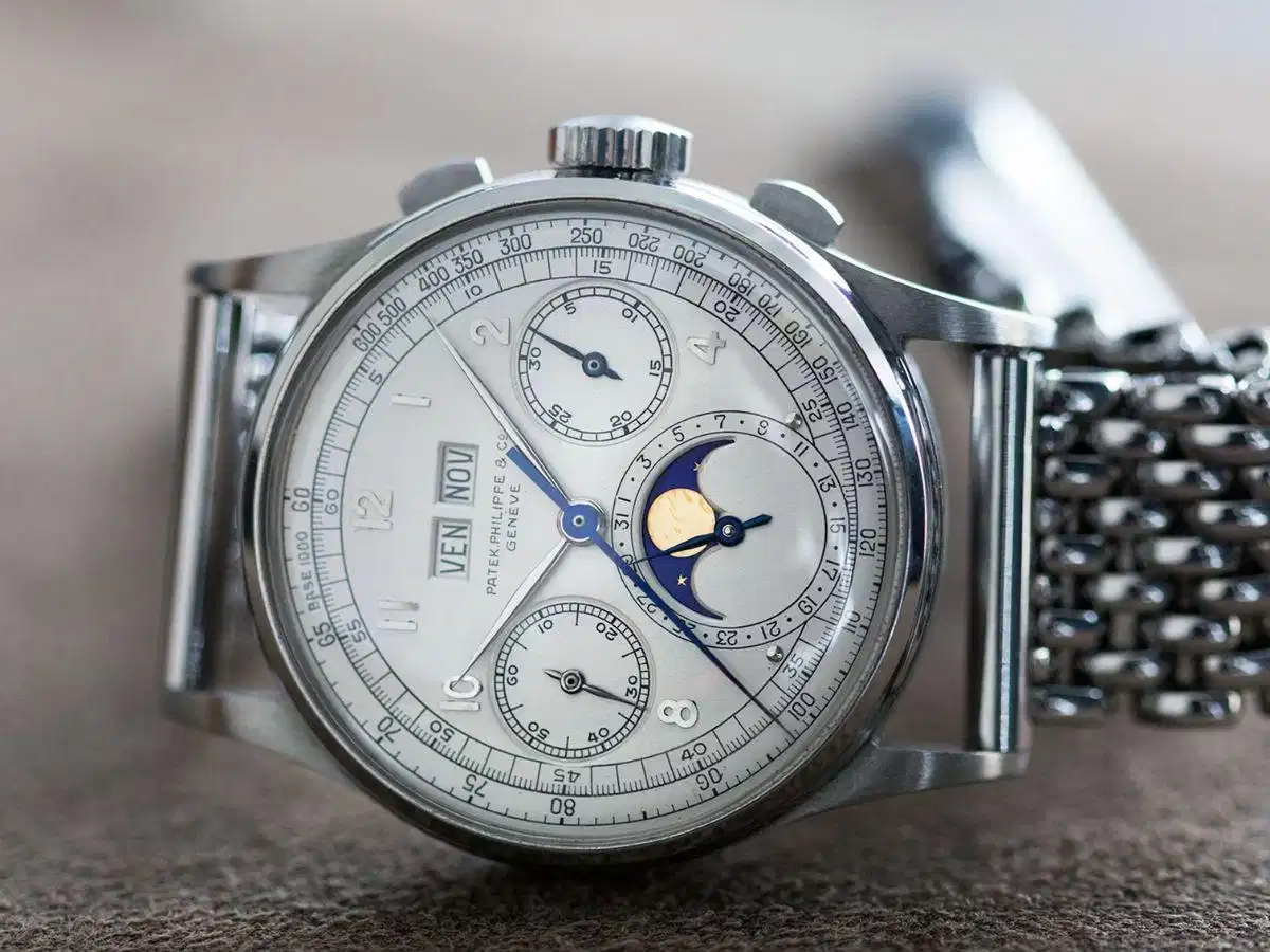 Đồng hồ Patek Philippe Stainless Steel Ref. 1518 - vẻ đẹp tinh tế và hiếm có của vỏ thép Đồng hồ Patek Philippe Stainless Steel Ref. 1518 - vẻ đẹp tinh tế và hiếm có của vỏ thép