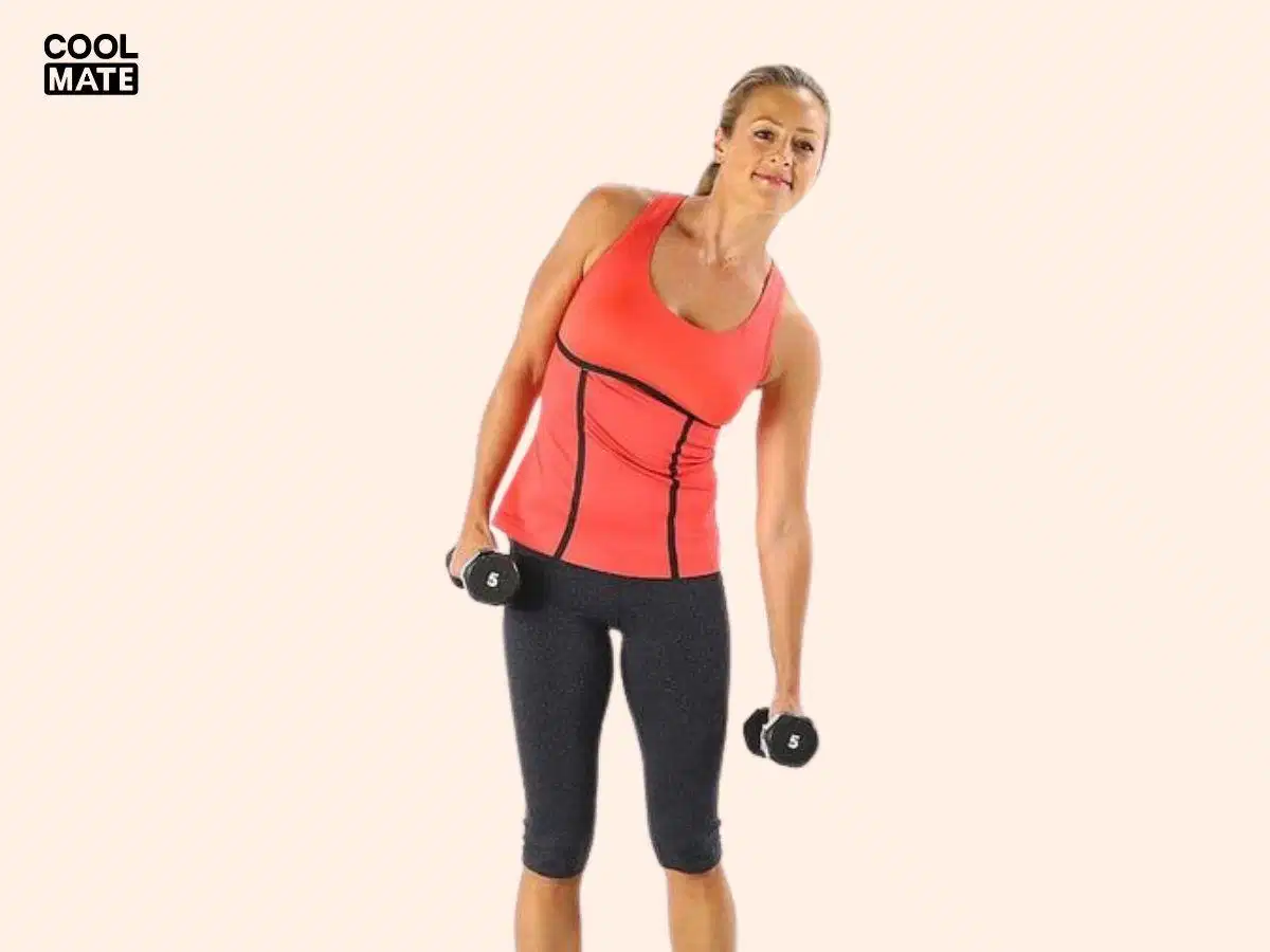 Động tác Dumbbell Side Bend Động tác Dumbbell Side Bend