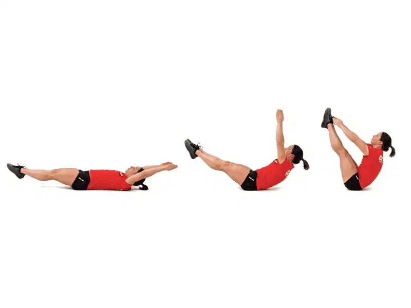 Động tác V-Up Tư thế V-Up nâng cao toàn thân thành hình chữ V