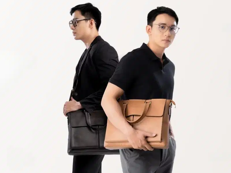 Túi xách nam Lata Cặp da công sở nam đa năng của thương hiệu Lata Việt Nam