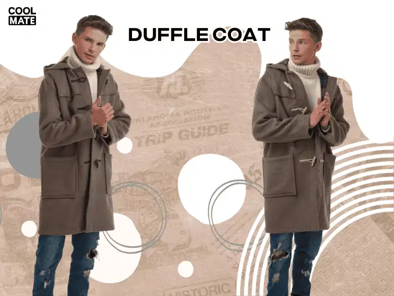 Duffle Coat phối áo len cổ lọ Duffle Coat kết hợp cùng áo len cổ lọ ấm áp