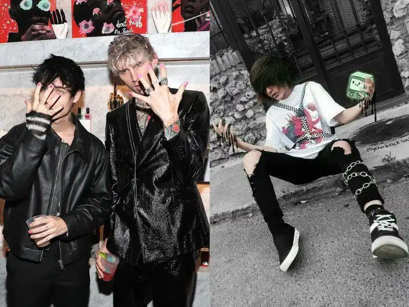 Phong cách Emo Aesthetic Emo aesthetic với trang phục tông đen và phụ kiện kim loại cá tính