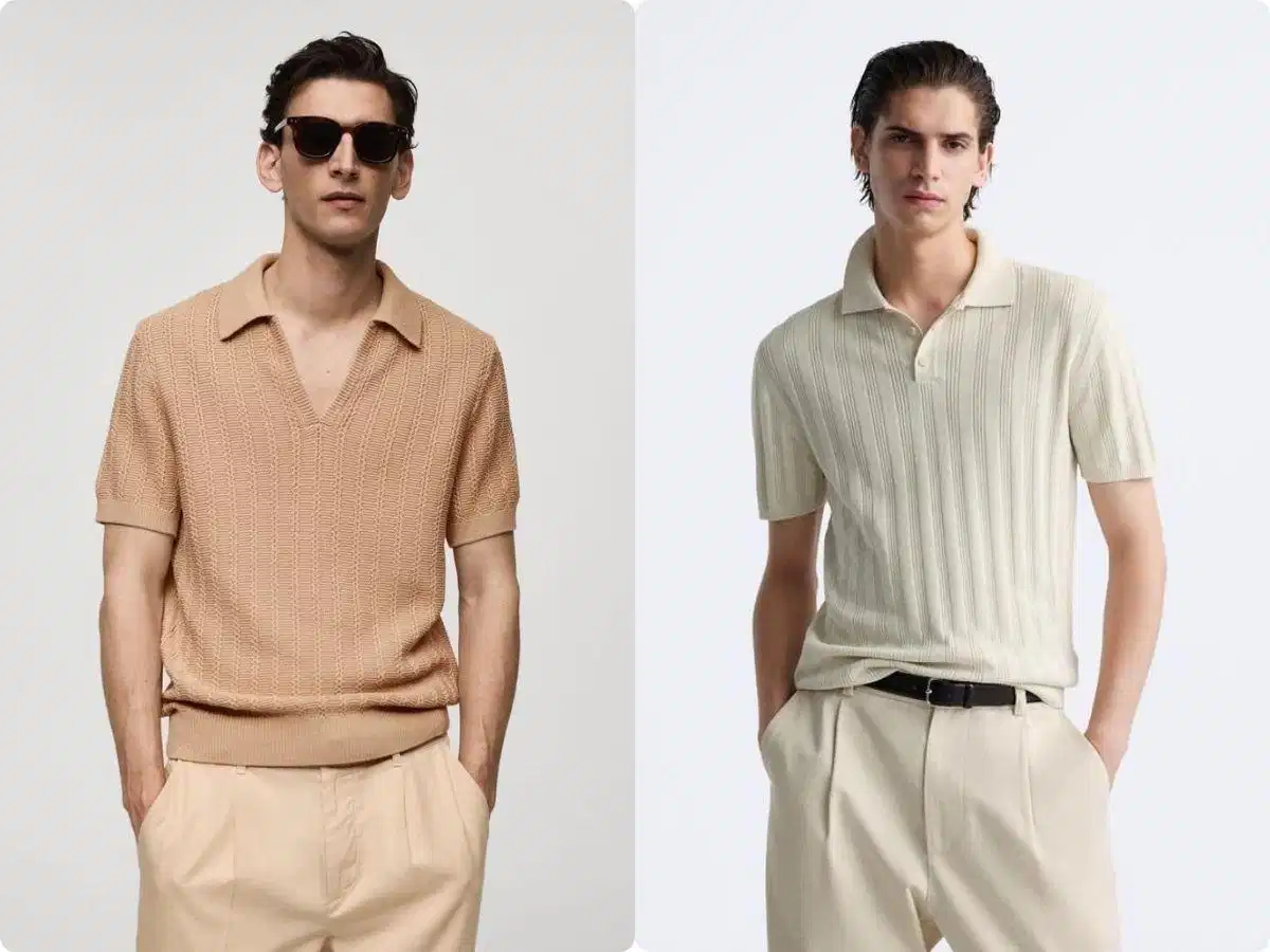 Xác định phom dáng phù hợp cho áo len polo nam