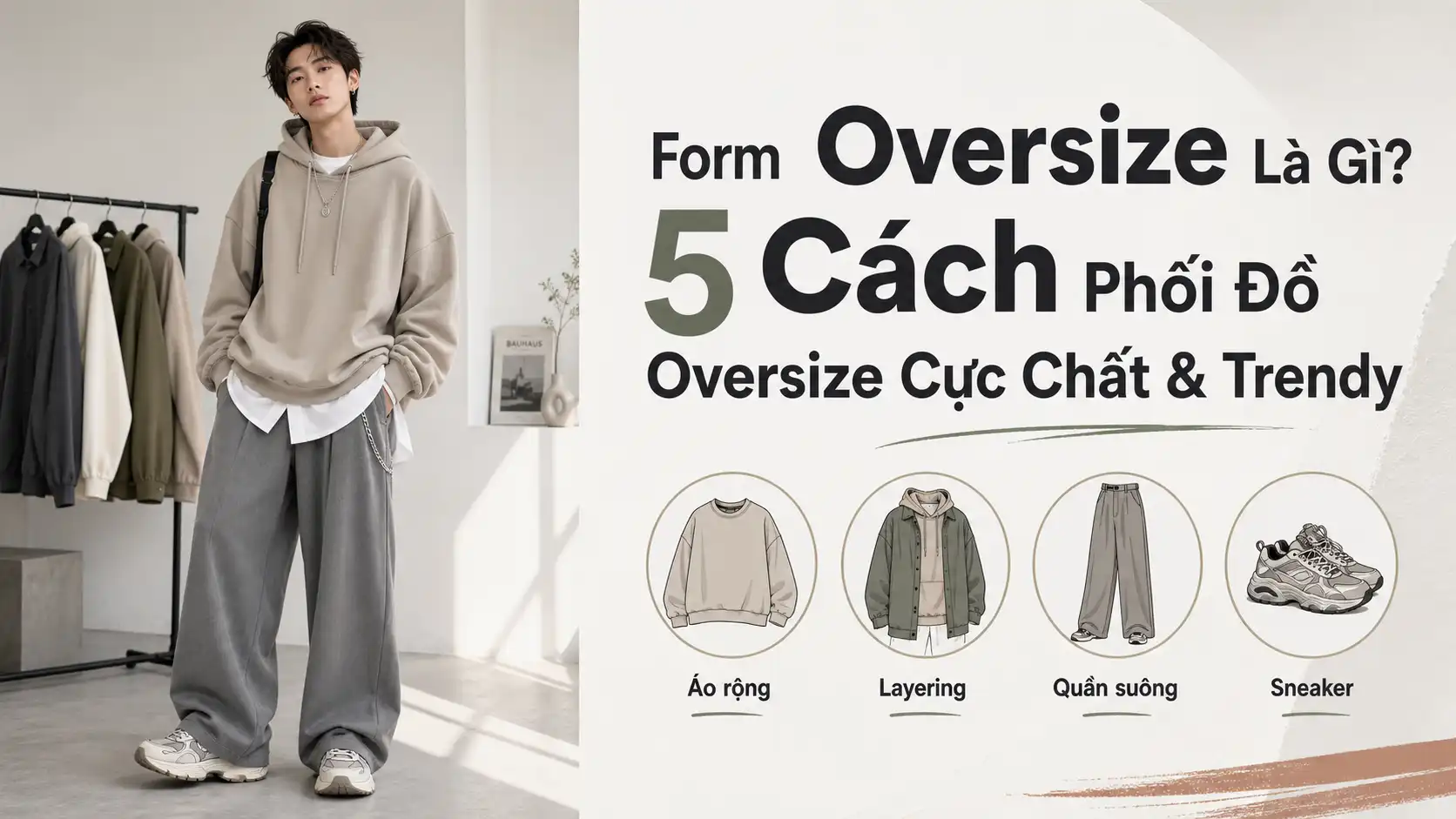 Form Oversize Là Gì? 5 Cách Phối Đồ Oversize Chất & Trendy