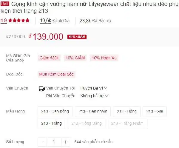 Mẫu kính vuông nhựa dẻo bán chạy từ Lily Eyewear Mẫu kính vuông nhựa dẻo bán chạy từ Lily Eyewear
