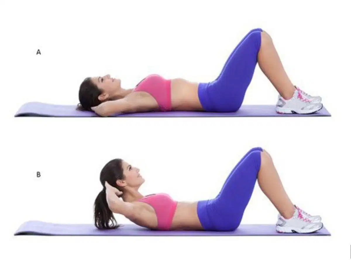 Gập bụng nhẹ nhàng có kiểm soát