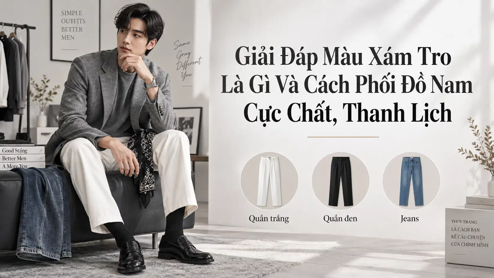 Giải Đáp Màu Xám Tro Là Gì Và Cách Phối Đồ Nam Cực Chất, Thanh Lịch