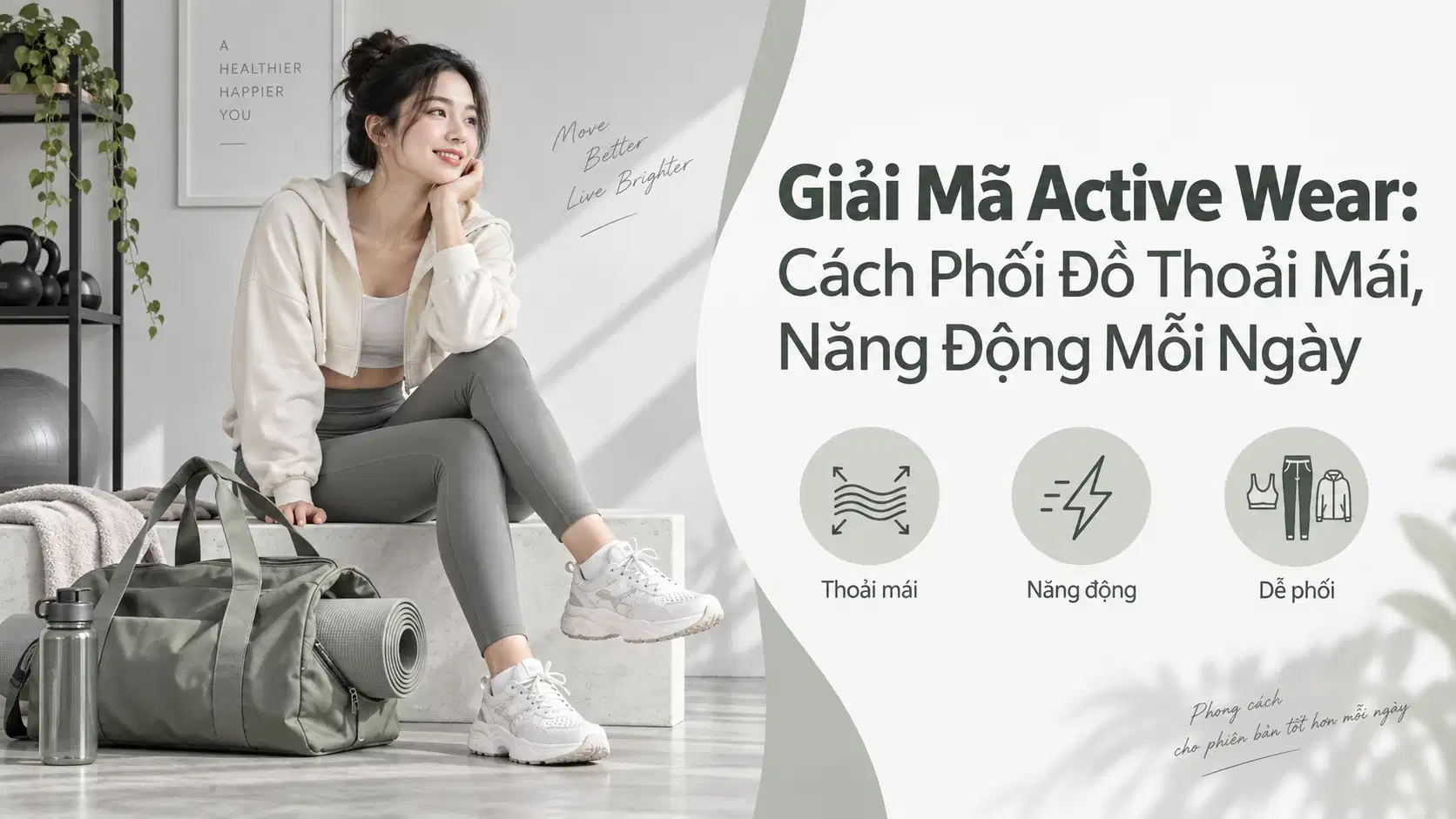 Giải Mã Active Wear: Cách Phối Đồ Thoải Mái, Năng Động Mỗi Ngày