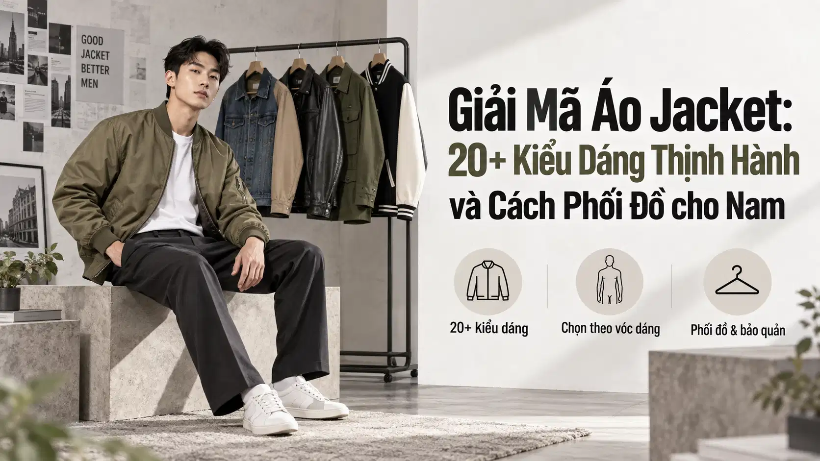 Giải Mã Áo Jacket: 20+ Kiểu Dáng Thịnh Hành và Cách Phối Đồ cho Nam