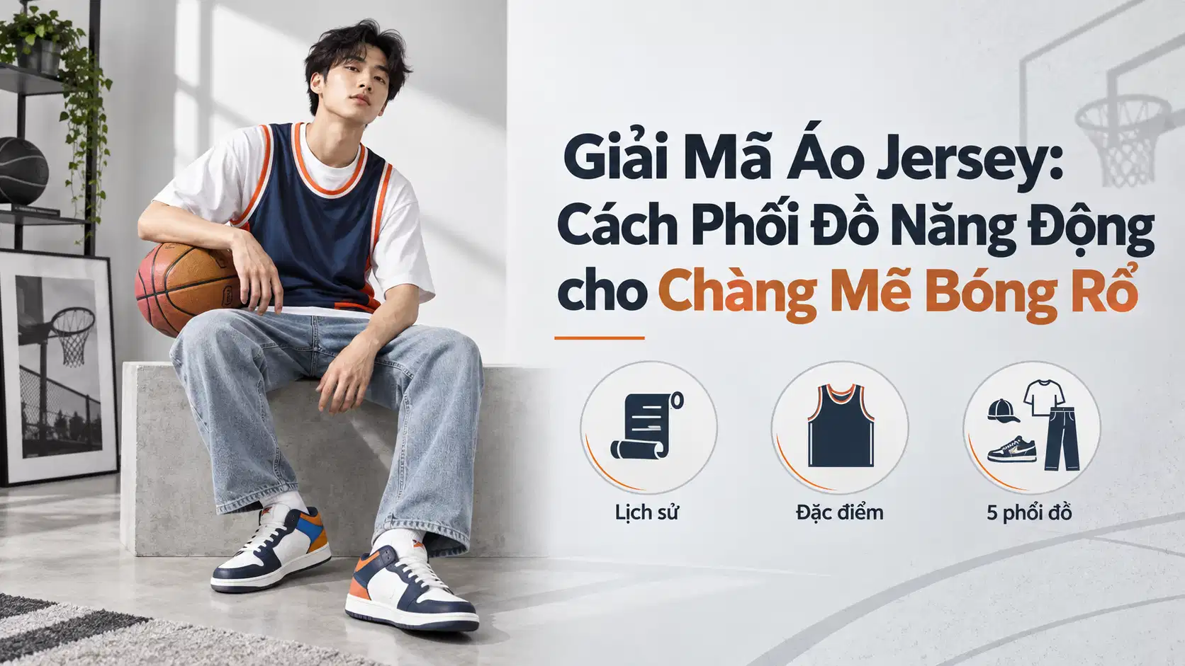 Áo Jersey Là Gì? Cách Phối Đồ Năng Động Cho Chàng Mê Bóng Rổ