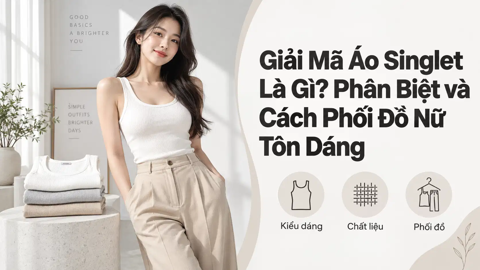 Giải Mã Áo Singlet Là Gì? Phân Biệt và Cách Phối Đồ Nữ Tôn Dáng