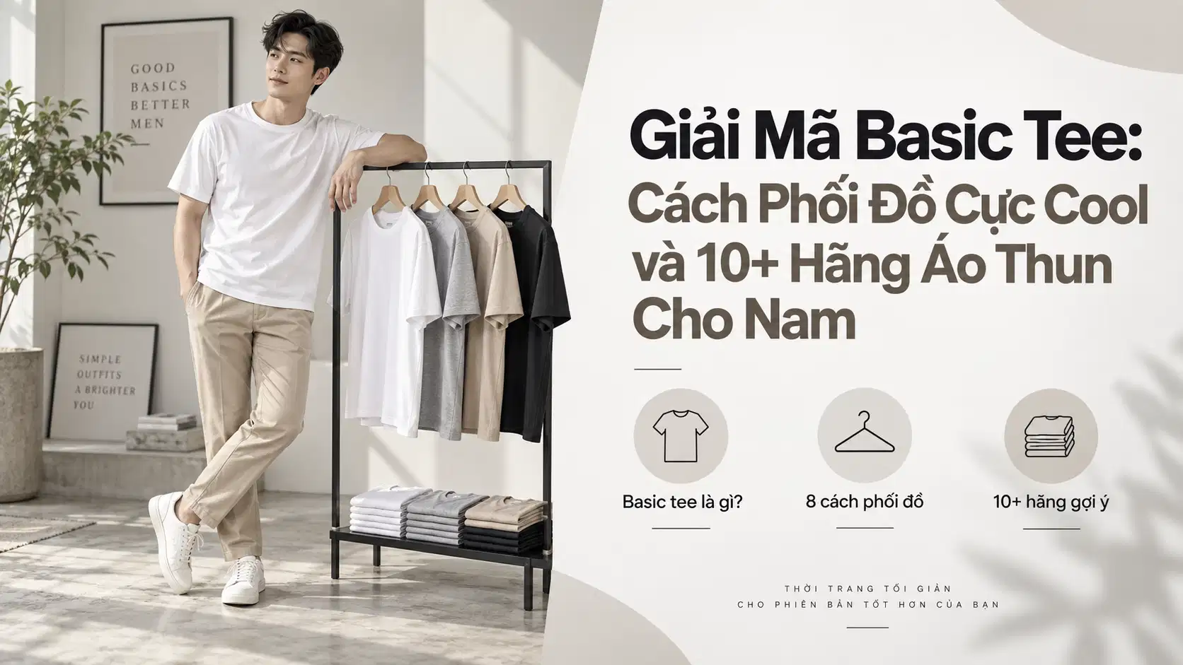 Basic Tee Là Gì? 8 Cách Phối Đồ Nam Và 10+ Hãng Áo Thun