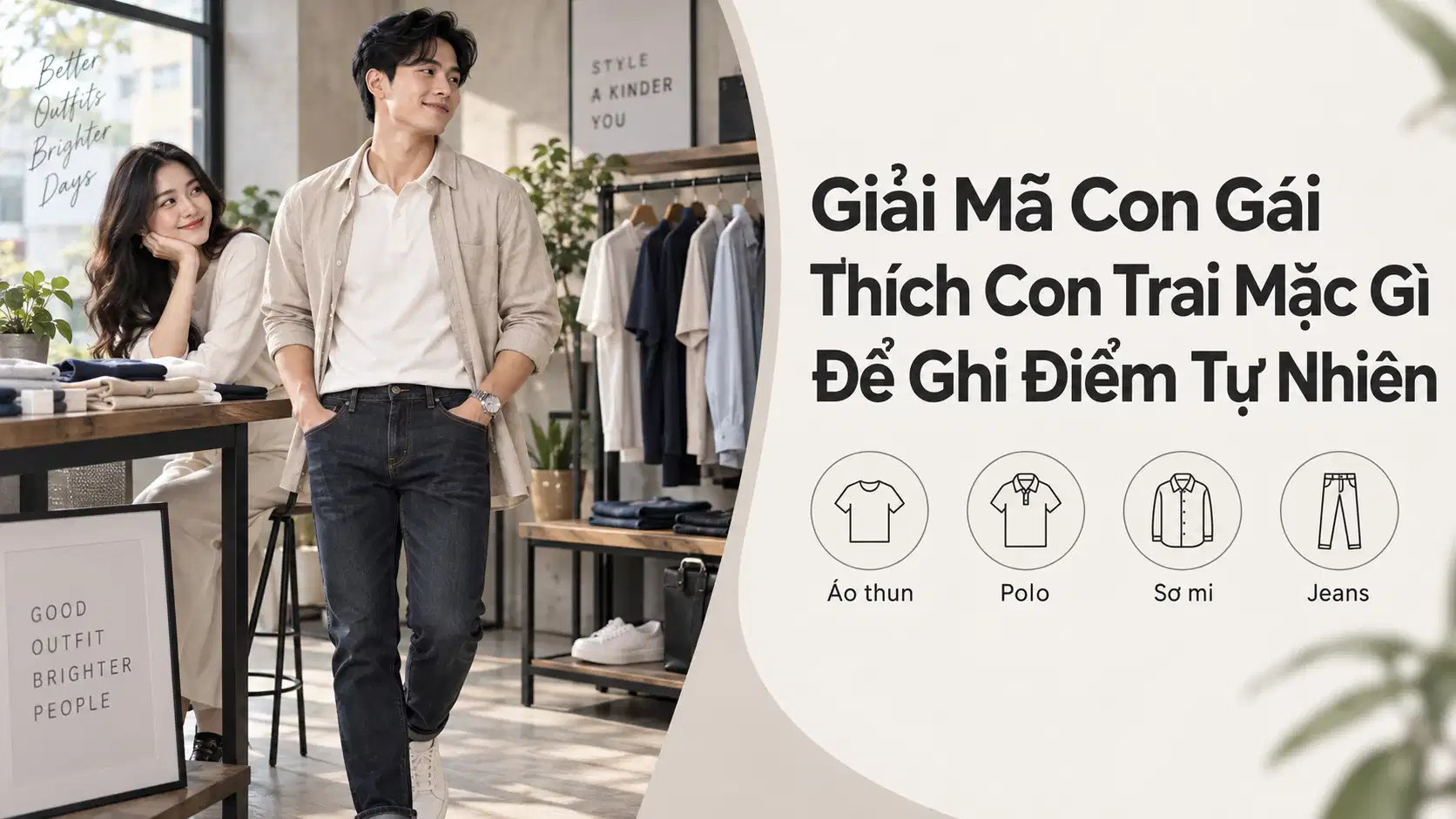 Con Gái Thích Con Trai Mặc Gì Để Ghi Điểm Tự Nhiên