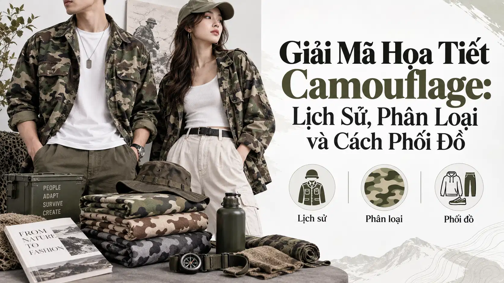 Họa Tiết Camouflage: Lịch Sử, Phân Loại Và Cách Phối Đồ