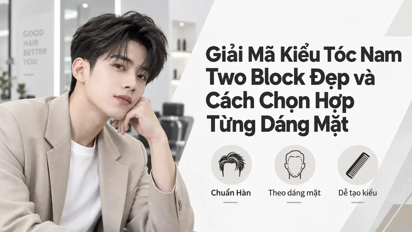 Kiểu Tóc Nam Two Block Đẹp Và Cách Chọn Hợp Từng Dáng Mặt
