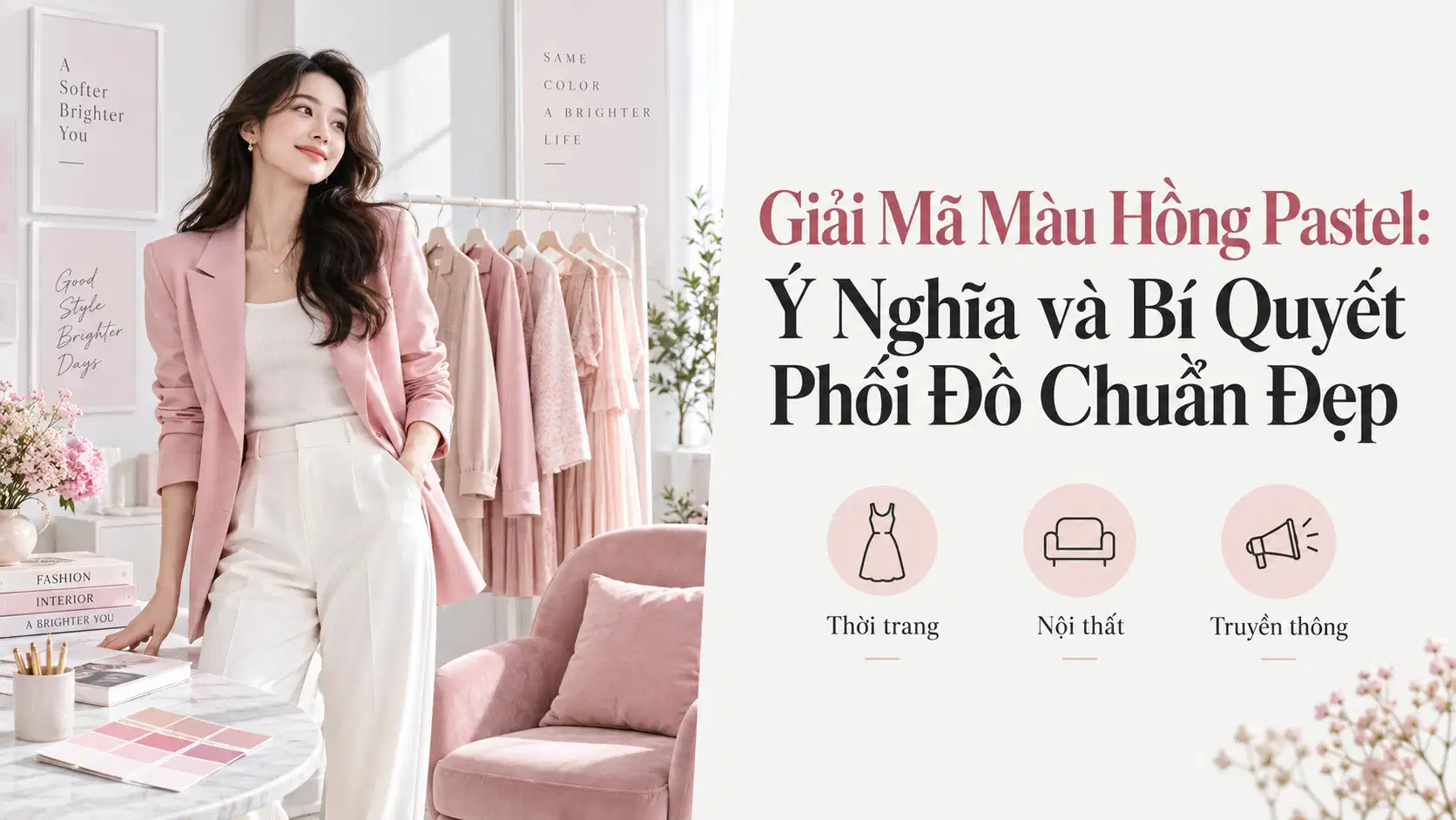 Giải Mã Màu Hồng Pastel: Ý Nghĩa và Bí Quyết Phối Đồ Chuẩn Đẹp