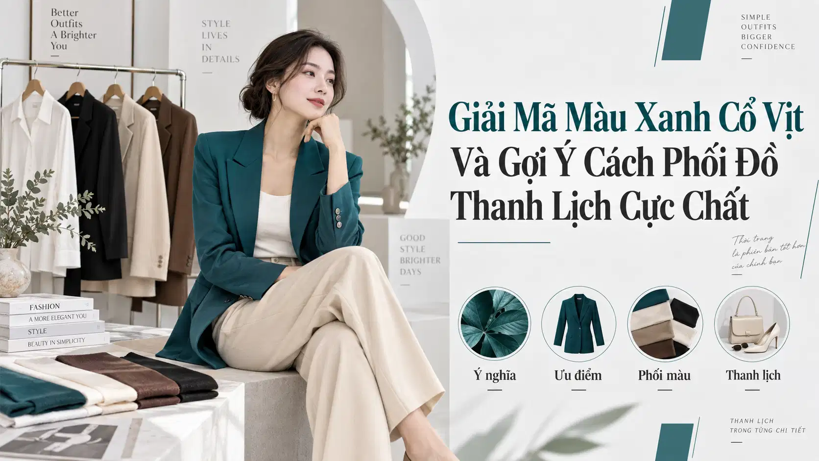 Màu Xanh Cổ Vịt Là Gì? Cách Phối Đồ Thanh Lịch