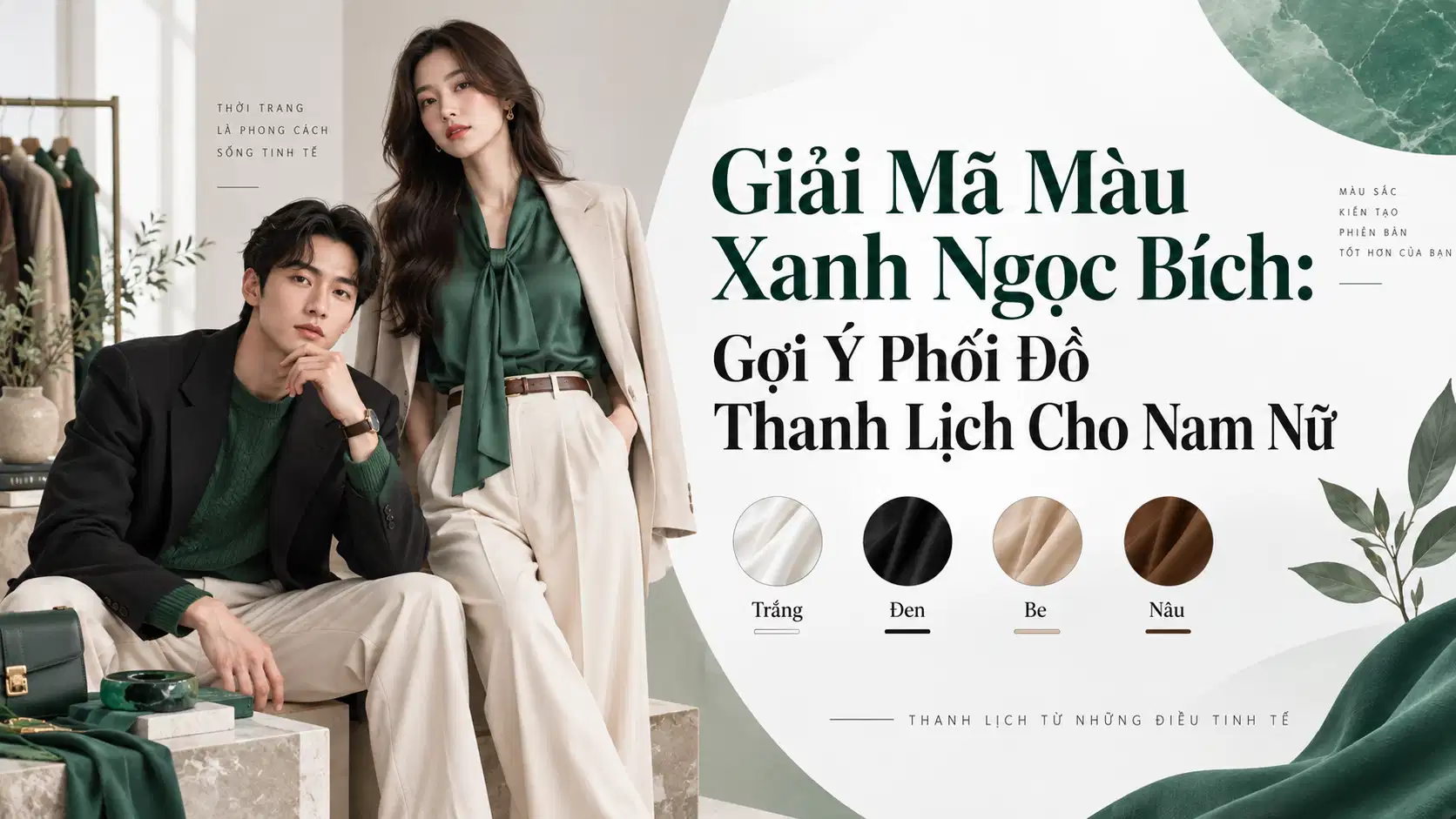 Màu Xanh Ngọc Bích Là Gì? Cách Phối Đồ Thanh Lịch Cho Nam Nữ