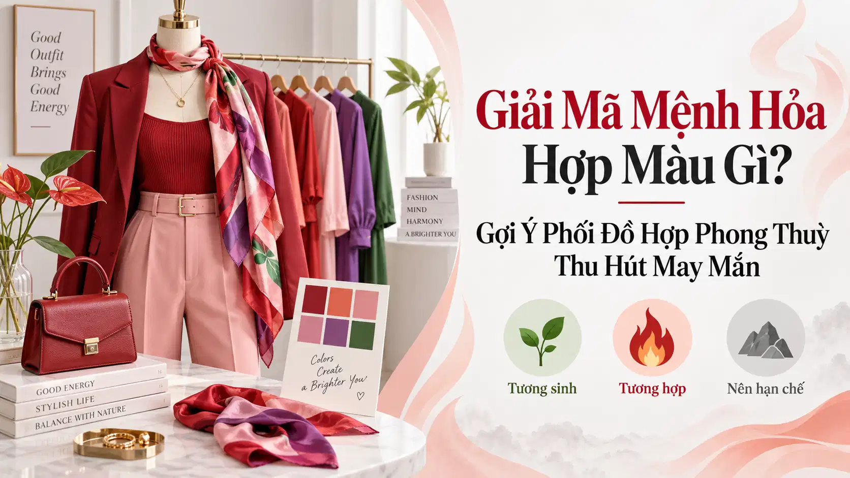 Giải Mã Mệnh Hỏa Hợp Màu Gì? Gợi Ý Phối Đồ Hợp Phong Thủy Thu Hút May Mắn