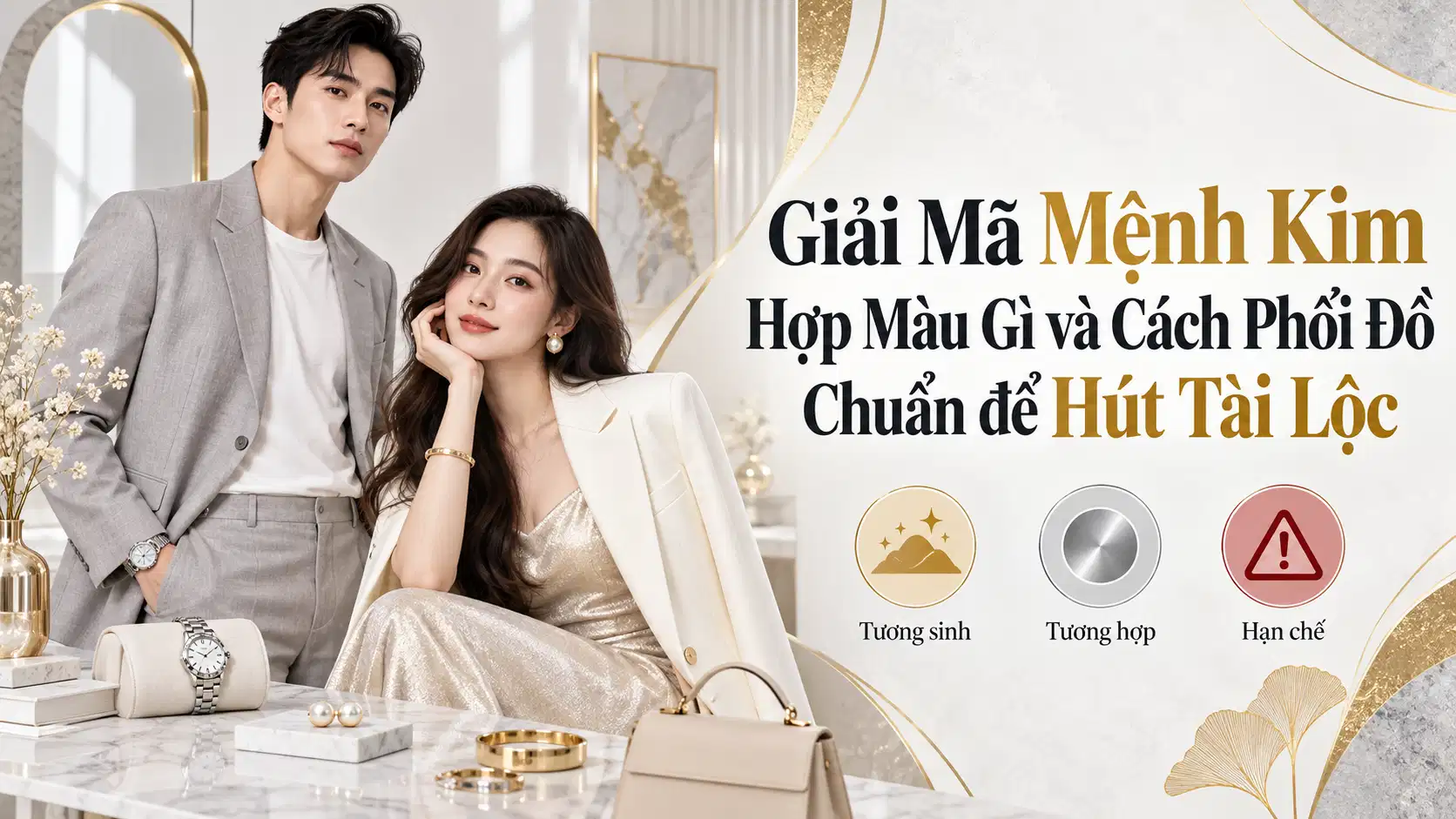 Mệnh Kim Hợp Màu Gì? Cách Phối Đồ Hút Tài Lộc
