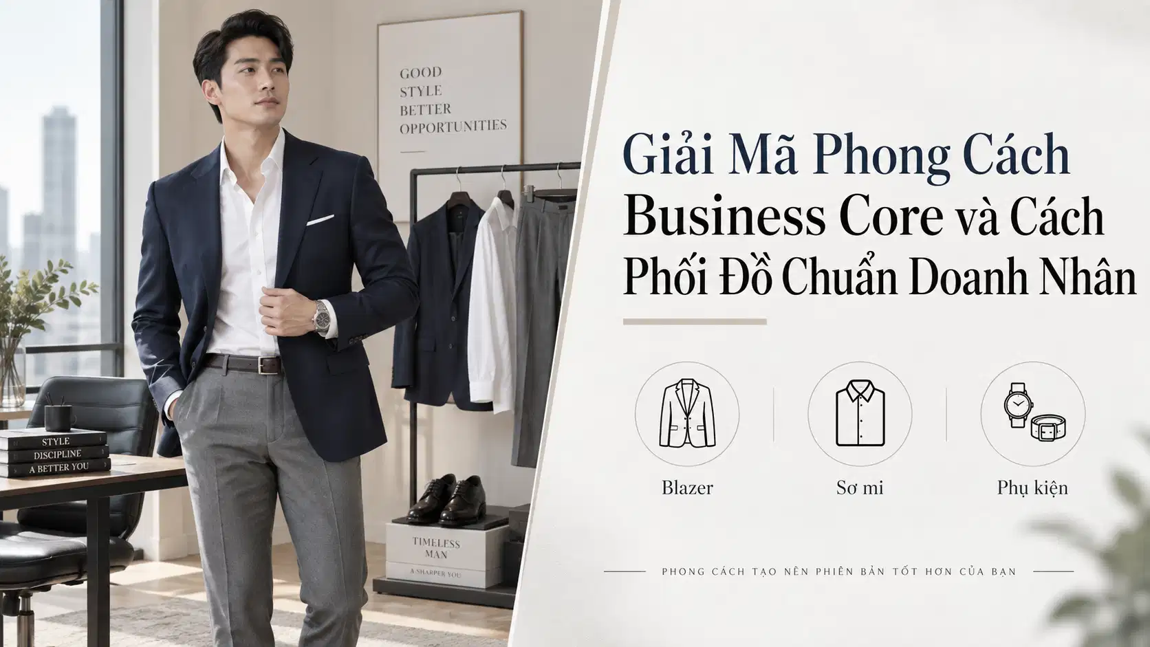 Phong Cách Business Core: Cách Phối Đồ Chuẩn Doanh Nhân