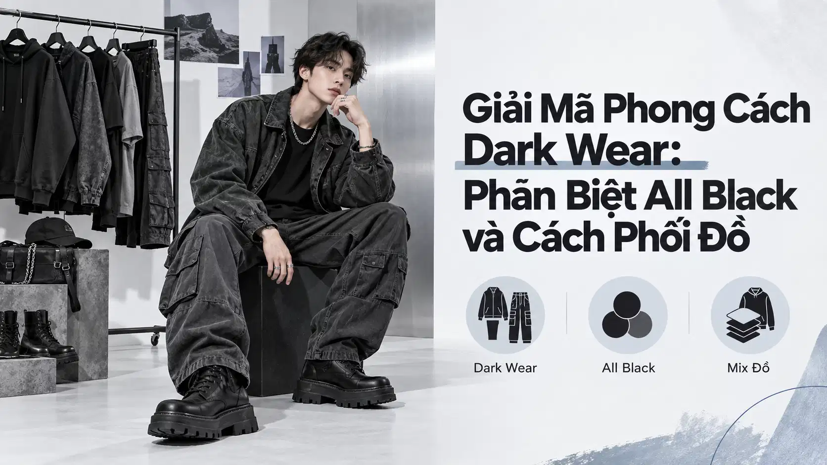 Dark Wear Là Gì, Khác All Black Ra Sao Và Cách Phối Đồ