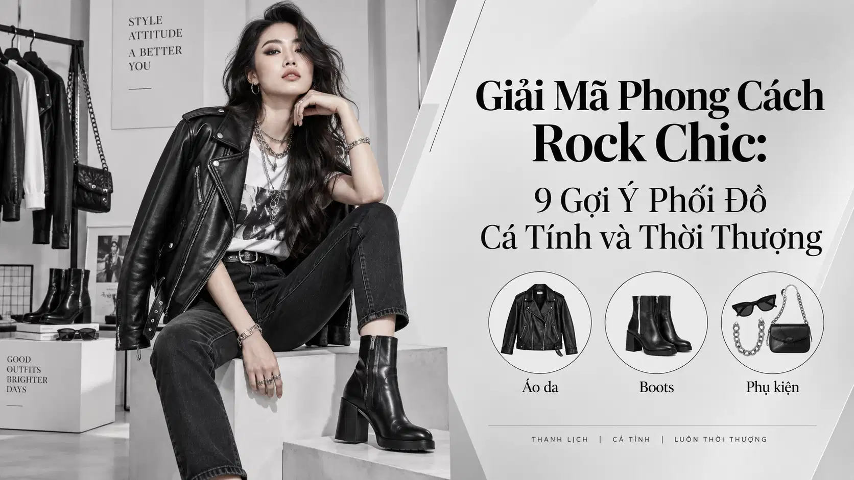 Phong Cách Rock Chic: 9 Cách Phối Đồ Cá Tính, Thời Thượng