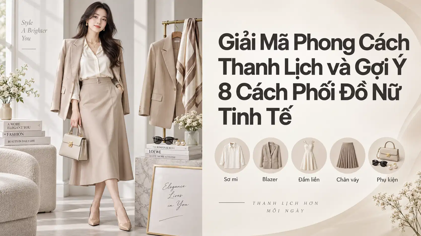 Giải Mã Phong Cách Thanh Lịch và Gợi Ý 8 Cách Phối Đồ Nữ Tinh Tế