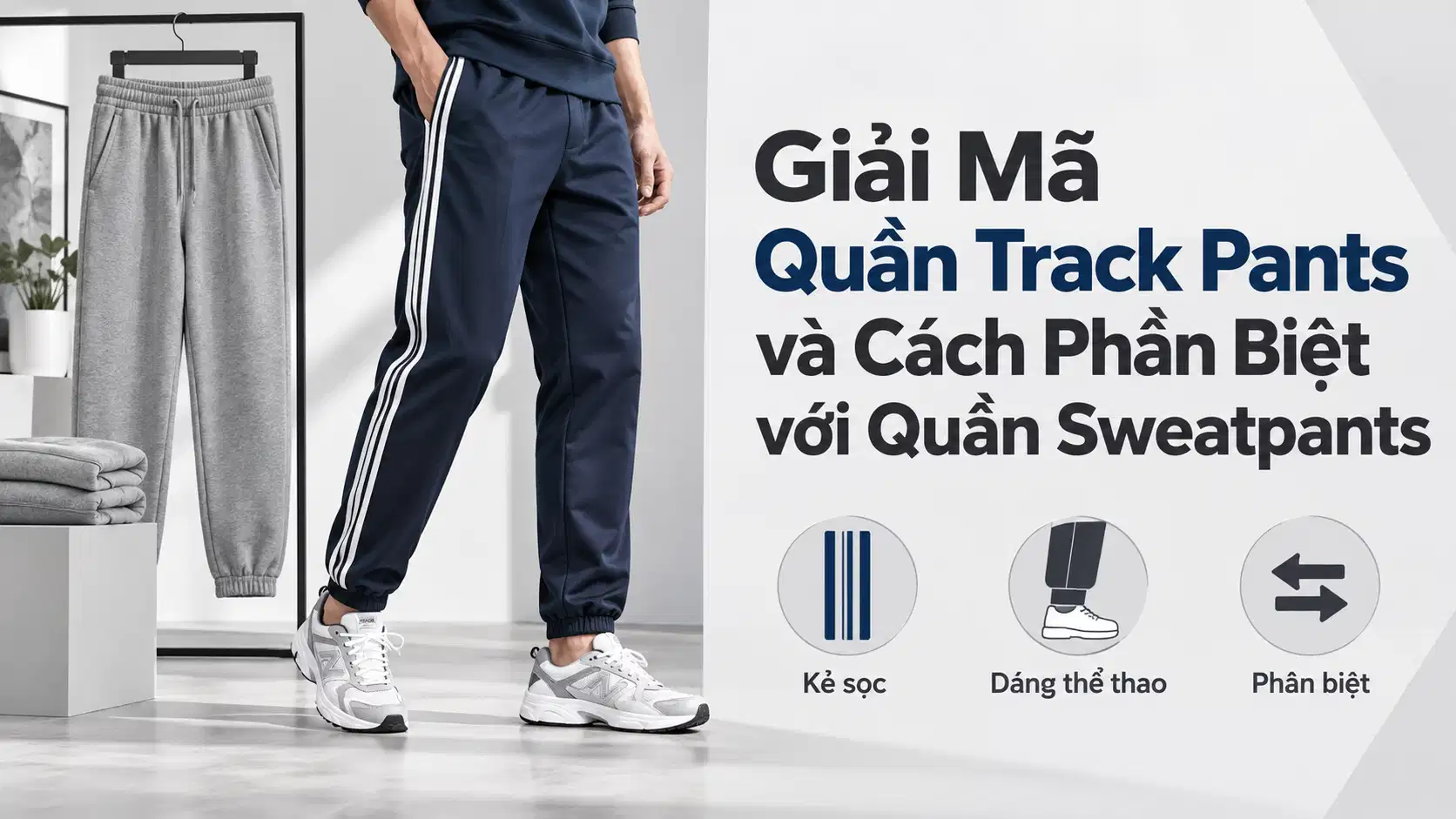 Quần Track Pants Là Gì Và Cách Phân Biệt Với Quần Sweatpants